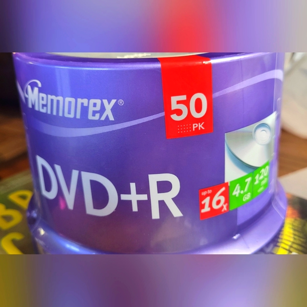 New Memorex DVD+R 50-Pack